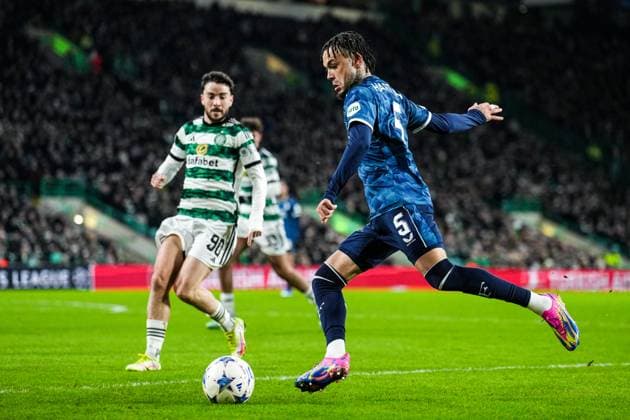 UEFA Champions League: Celtic v Feyenoord Glasgow - Quilindschy Hartman of Feyenoord during the 6th leg of the UEFA Champions League group stage between Celtic v Feyenoord at Celtic Park on 13 December 2023 in Glasgow, Scotland. Copyright: xTomxBodex