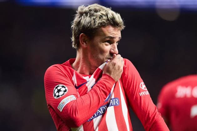 Antoine Griezmann of Atletico de Madrid celebrates his goal during the UEFA Champions League match between Atletico Madrid v SS Lazio in Madrid, Spain, on December 13, 2023. FOOTBALL : Atletico Madrid vs SS Lazio - UEFA Ligue des Champions - 13 12 2023 AlvaroMedranda Panoramic 