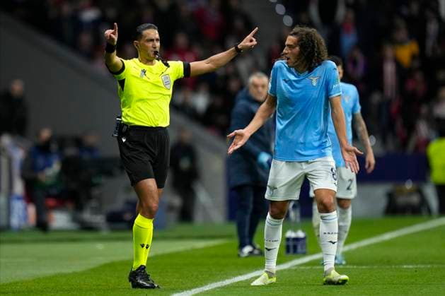 Referee during Atletico de Madrid vs Lazio Champions League match on December 13, 2023 at Civitas Metropolitano Stadium in Madrid, Spain. Photo: Senis Cebolla ALFAQUI Madrid Civitas Metropolitano Stadium Spain Copyright: xSenisxCebollax xALFAQUIx