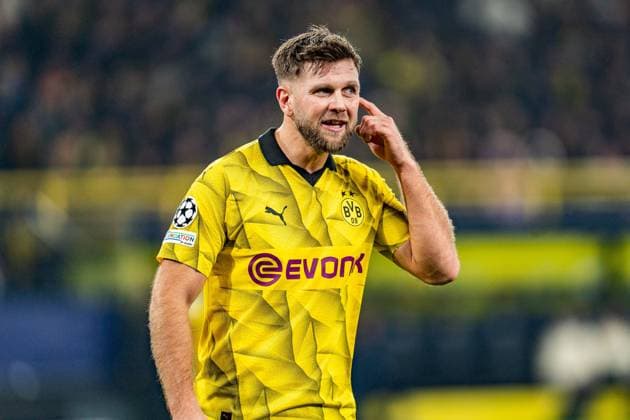 Niclas Fuellkrug Borussia Dortmund, 14 Borussia Dortmund vs Paris Saint Germain, Football, UEFA Champions League, Matchday 6, 13 12 2023 DFL REGULATIONS PROHIBIT ANY OUSE OF PHOTOGRAPHS AS IMAGE SEQUENCES AND OR QUASI VIDEO Borussia Dortmund vs Paris Saint Germain, Football, UEFA Champions League, Matchday 6, 13 12 2023 Dortmund Copyright: xEibner-Pressefoto BahhoxKarax EP_BVB
