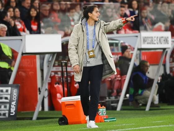Filipa Patao, Coach Benfica Lisbon, Benfica Lisbon vs Eintracht Frankfurt, Season 2023 24, Football, UEFA Womens Champions League, Group A, Matchday 3, 13 12 2023, Benfica Lisbon vs Eintracht Frankfurt, Season 2023 24, Football, UEFA Womens Champions League, Group A, Group stage, Matchday 3, 13 12 2023, Lisbon Copyright: xJoergxNiebergall Eibner-Pressefox EP_JNL