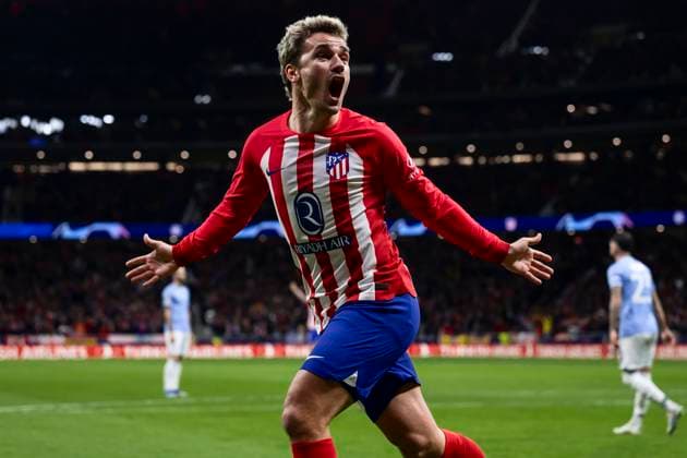 Club Atletico de Madrid v SS Lazio - UEFA Champions League Antoine Griezmann of Club Atletico de Madrid celebrates after scoring a goal during the UEFA Champions League football match between Club Atletico de Madrid and SS Lazio. Madrid Spain Copyright: xNicolòxCampox