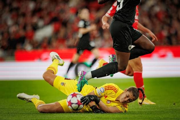 Lena Pauels during UEFA Women Champions League 23 24 game between SL Benfica and Eintracht Frankfurt at Estadio Da Luz, Lisbon, Portugal. (Maciej Rogowski) Lisbon Estadio Da Luz Portugal Copyright: xMaciejxRogowskix x