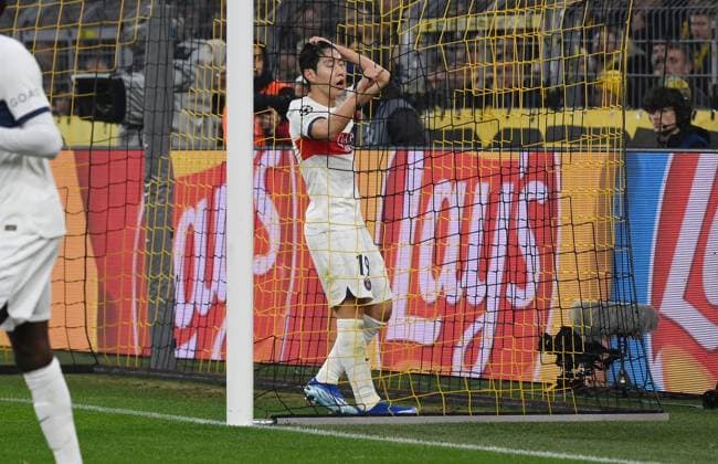 Kang in Lee Paris Saint Germain 13 12 2023, Football Champions League, Season 2023 2024, Preliminary round, Matchday 6, Borussia Dortmund Paris Saint Germain Dortmund Signal Iduna Park Nordrhein Westfalen Germany Team2