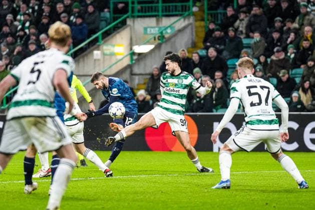UEFA Champions League: Celtic v Feyenoord Glasgow - Luka Ivanusec of Feyenoord during the 6th leg of the UEFA Champions League group stage between Celtic v Feyenoord at Celtic Park on 13 December 2023 in Glasgow, Scotland. Copyright: xYannickxVerhoevenx