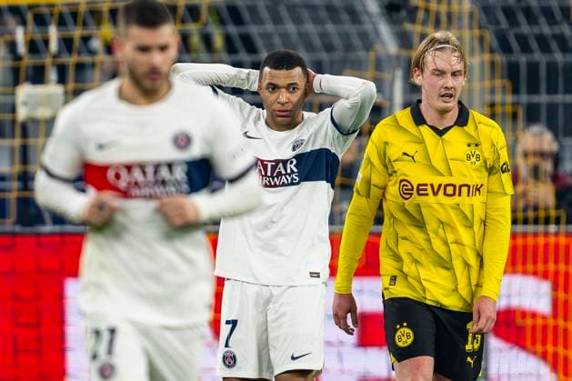 Soccer Champions League Matchday 6 Borussia Dortmund Paris St Germain at Signal Iduna Park on 13 12 2023 PSGs Kylian Mbappe is annoyed IMPORTANT NOTE In accordance with UEFA regulations, it is prohibited to exploit or have exploited photographs taken in the stadium and or of the match in the form of sequential images and or video-like photo series Copyright: xKirchner DavidxInderliedx