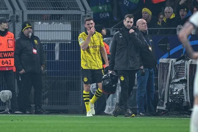 13 12 2023, Football, UCL, UEFA Champions League, Group stage, Matchday 6, Season 2023 2024, Borussia Dortmund Paris St Germain, Salih Özcan Borussia Dortmund xRHR PHOTO TKx Copyright: TeresaxKroeger RHR-FOTOx RHR-FOTO TK