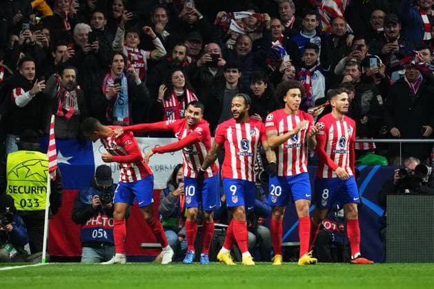 ESP: Atletico de Madrid v SS Lazio. UEFA Champions League match, Group E, date 6 Samu Lino of Atletico de Madrid celebrates his goal during the UEFA Champions League match, Group E, between Atletico de Madrid and SS Lazio played at Civitas Mertropolitano Stadium on December 13, 2023 in Madrid, Spain. kpng Copyright: xBaguxBlancox xPRESSINPHOTOx PS_2312130_028