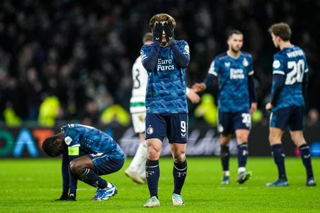 UEFA Champions League: Celtic v Feyenoord Glasgow - Ayase Ueda of Feyenoord during the 6th leg of the UEFA Champions League group stage between Celtic v Feyenoord at Celtic Park on 13 December 2023 in Glasgow, Scotland. Copyright: xYannickxVerhoevenx