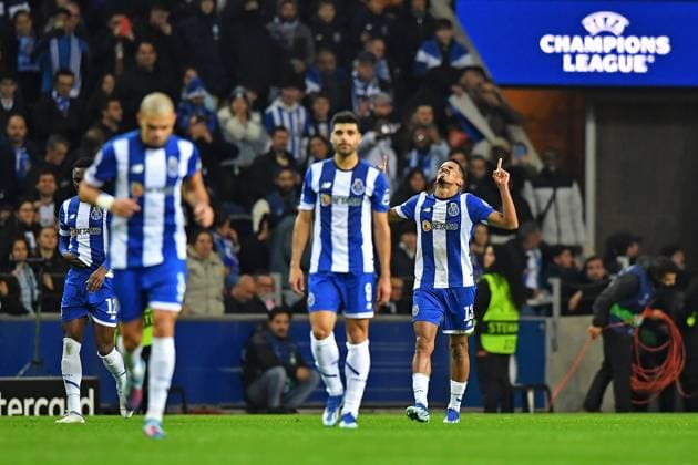 13th December 2023: EUFA Champions League football, FC Porto versus Shakhtar Donetsk: Wenderson Galeno of Porto FC, celebrates scoring his 2nd goal in the 43rd minute for 2-1  ActionPlus12585564 DanielxCastro