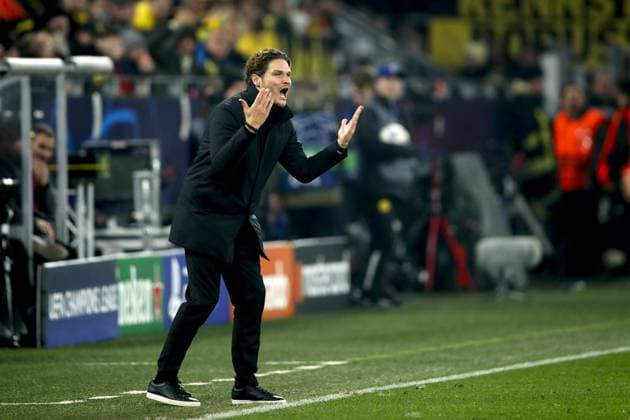 DORTMUND - Borussia Dortmund coach Edin Terzic during the UEFA Champions League Group F match between Borussia Dortmund and Paris Saint-Germain at the Signal Iduna Park on December 13, 2023 in Dortmund, Germany. ANP Hollandse Hoogte Bart Stoutjesdijk UEFA Champions League 2023 24 2023 2024 xVIxANPxSportx xBartxStoutjesdijkxIVx 486228203 originalFilename: 486228203.jpg