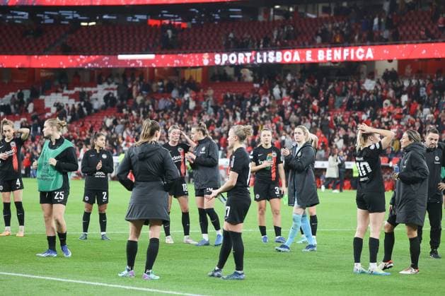Benfica Lisbon vs Eintracht Frankfurt, Season 2023 24, Football, UEFA Womens Champions League, Group A, Matchday 3, 13 12 2023, Benfica Lisbon vs Eintracht Frankfurt, Season 2023 24, Football, UEFA Womens Champions League, Group A, Group stage, Matchday 3, 13 12 2023, Lisbon Copyright: xJoergxNiebergall Eibner-Pressefox EP_JNL