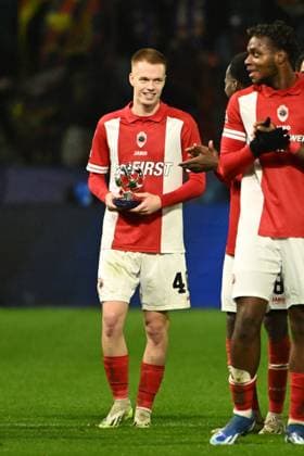 231213 R Antwerp FC vs FC Barcelona, Barca Arthur Vermeeren of Antwerp pictured after a football game between Royal Antwerp FC and FC Barcelona on day 6 in Group H of the UEFA Champions League season 2023-2024 competition on December 13, 2023 in Antwerp, Belgium. (Photo by Maarten Straetemans Isosport) ANTWERP BELGIUM  Copyright: xx 424231