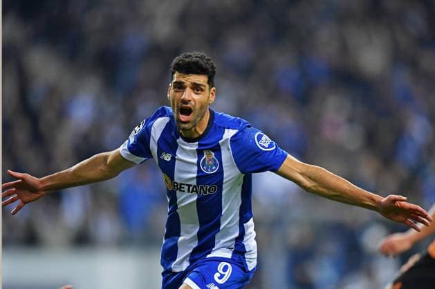 13th December 2023: EUFA Champions League football, FC Porto versus Shakhtar Donetsk: Mehdi Taremi of Porto FC, celebrates scoring his goal in the 62nd minute  ActionPlus12585610 DanielxCastro