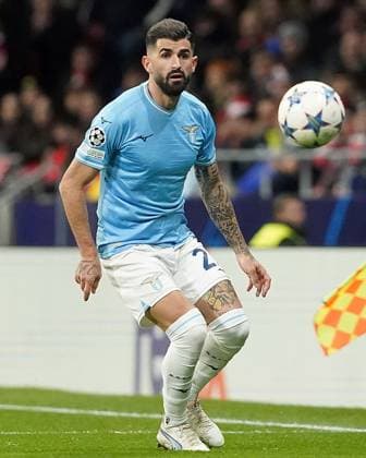 S.S. Lazio s Elseid Hysaj during Champions League 2023 2024, Group E, match 6. December 13,2023. (20231213182)