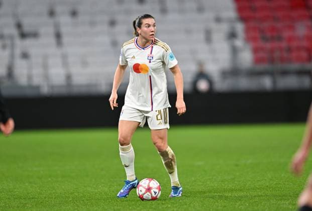 Vanessa Gilles (lyon) FOOTBALL: Olympique Lyonnais FÂŽminines vs SK Brann - Ligue des Champions FÂŽminine - 13 12 2023 FredericChambert Panoramic 