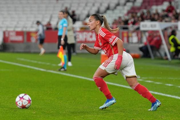 December 13, 2023, Lisbon, Portugal: Lucia Alves of SL Benfica seen in action during the UEFA Women s Champions League Group A football match between SL Benfica and SG Eintracht Frankfurt at Estadio da Luz. Final score; SL Benfica 1:0 SG Eintracht Frankfurt. Lisbon Portugal - ZUMAs197 20231213_aaa_s197_131 Copyright: xBrunoxdexCarvalhox