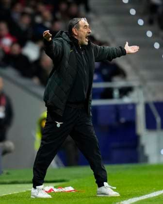 Atletico de Madrid vs Lazio SS Lazio head coah Maurizio Sarri during Atletico de Madrid vs Lazio Champions League match on December 13, 2023 at Civitas Metropolitano Stadium in Madrid, Spain. Photo: Senis Cebolla ALFAQUI Madrid Spain EDITORIAL USE ONLY Copyright: xx SenisxCebollax xALFAQUIx 0374433975st