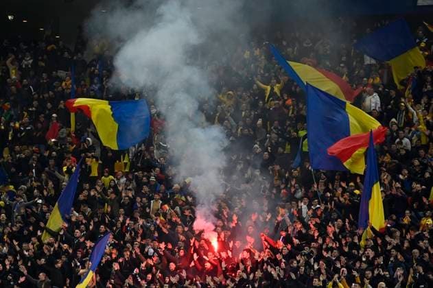 Romania V Switzerland - UEFA EURO, EM, Europameisterschaft,Fussball 2024 European Qualifiers Romania fans in action during the UEFA EURO 2024 European Qualifiers match between Romania and Switzerland at Arena Nationala in Bucharest, Romania, on November 21, 2023. Bucharest Romania  Copyright: xAlexxNicodimx originalFilename:nicodim-romaniav231121_npvBd.jpg