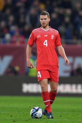 Romania V Switzerland - UEFA EURO, EM, Europameisterschaft,Fussball 2024 European Qualifiers Nico Elvedi of Switzerland in action during the UEFA EURO 2024 European Qualifiers match between Romania and Switzerland at Arena Nationala in Bucharest, Romania, on November 21, 2023. Bucharest Romania  Copyright: xAlexxNicodimx originalFilename:nicodim-romaniav231121_npypa.jpg