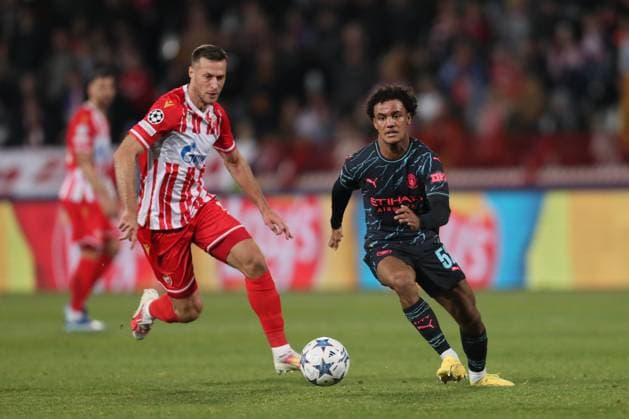 CRVENA ZVEZDA vs MANCHESTER CITY OSCAR BOBB football Crvena zvezda vs Manchester City UEFA Champions league match at Rajko Mitic stadium, Belgrade 13.12.2023 Foto: Belgrade Rajko Mitic stadium Serbia Copyright: xMarkoxMetlasx xMNxPressx