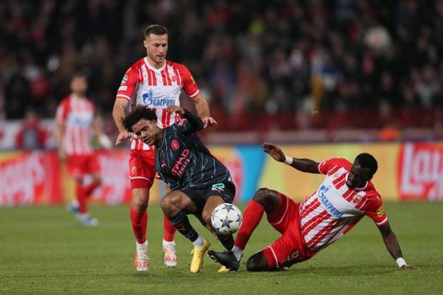 CRVENA ZVEZDA vs MANCHESTER CITY OSCAR BOBB football Crvena zvezda vs Manchester City UEFA Champions league match at Rajko Mitic stadium, Belgrade 13.12.2023 Foto: Belgrade Rajko Mitic stadium Serbia Copyright: xMarkoxMetlasx xMNxPressx
