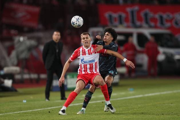 CRVENA ZVEZDA vs MANCHESTER CITY VLADIMIR LUCIC football Crvena zvezda vs Manchester City UEFA Champions league match at Rajko Mitic stadium, Belgrade 13.12.2023 Foto: Belgrade Rajko Mitic stadium Serbia Copyright: xMarkoxMetlasx xMNxPressx