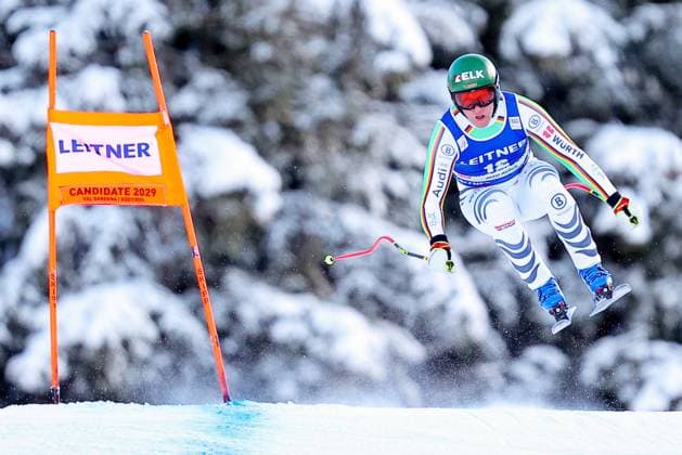 Bilder des Jahres 2023, Sport 12 Dezember Sport Themen der Woche KW50 Sport Bilder des Tages ALPINE SKIING - FIS WC Val Gardena VAL GARDENA,ITALY,14.DEC.23 - ALPINE SKIING - FIS World Cup, downhill, men. Image shows Romed Baumann (GER).  GEPAxpictures xThomasxBachun