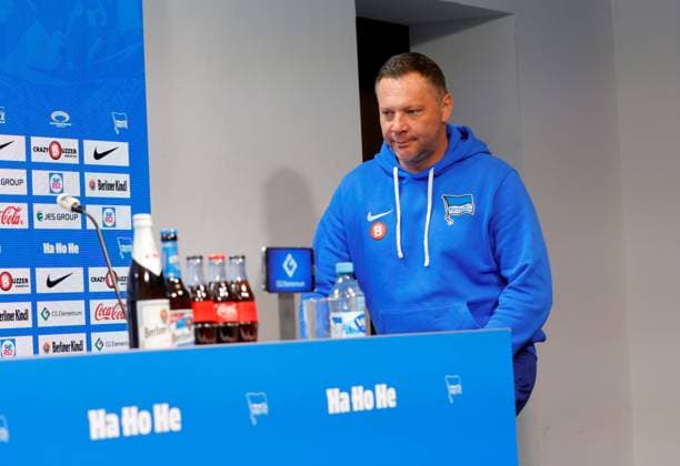 Germany, Berlin, Sportpark, GER, 2 FBL, Hertha BSC, Season 2023 24, Press conference before the home match against VfL Osnabrück, Photo head coach Pál Dárdai