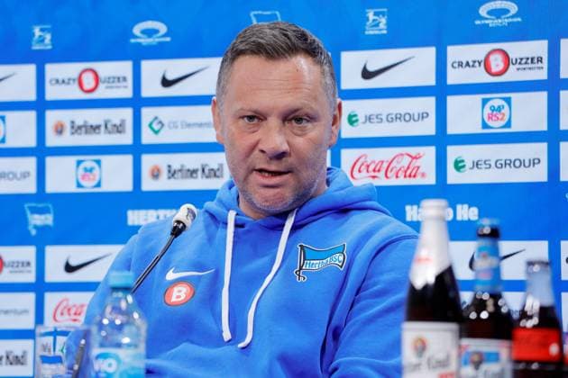 Germany, Berlin, Sportpark, GER, 2 FBL, Hertha BSC, Season 2023 24, Press conference before the home match against VfL Osnabrück, Photo head coach Pál Dárdai