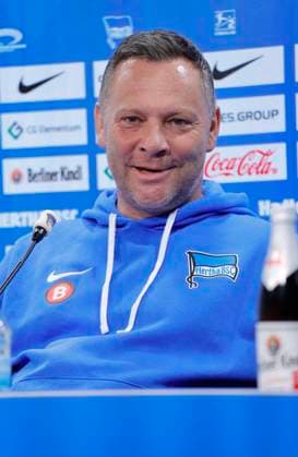 Germany, Berlin, Sportpark, GER, 2 FBL, Hertha BSC, Season 2023 24, Press conference before the home match against VfL Osnabrück, Photo head coach Pál Dárdai