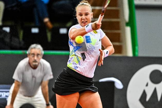 TENNIS WTA, Tennis Damen OPEN BLS DE LIMOGES 2023 PHOTOPQR POPULAIRE DU CENTRE stephane Lefèvre ; ; 14 12 2023 ; TENNIS WTA OPEN BLS DE LIMOGES 2023 Anna Blinkova Le 14 12 2023 Photo Stephane LEFEVRE France  Copyright: xPHOTOPQR POPULAIRExDUxCENTRE MAXxstephanexLefèvrex 20231214POP6802 20231214POP6802