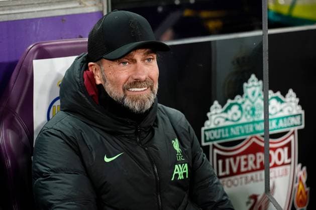 Liverpool coach Jurgen Klopp Union Saint-Gilloise v Liverpool, UEFA Europa League, Group E, Football, Lotto Park, Brussels, Belgium - 14 Dec 2023 EDITORIAL USE ONLY No use with unauthorised audio, video, data, fixture lists, club league logos or live services. Online in-match use limited to 120 images, no video emulation. No use in betting, games or single club league player publications.  Copyright: xDavexWinter Shutterstockx 14254246q