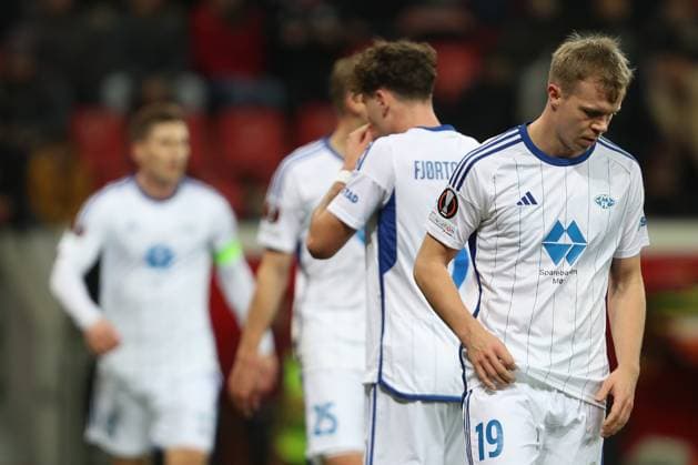 Germany, Leverkusen, 14 12 2023, BayArena, Bayer Leverkusen vs Molde FK UEFA Europa League 2023 2024 Group H, Eirik Haugan Molde FK looks dejected Leverkusen BayArena North Rhine Westfalia Germany eu-images-678