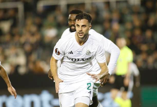 Panathinaikos vs Maccabi Haifa Maccabi Haifa™s Dean David scores the 0-1 and celebrates during the UEFA Europa League group F soccer match between Panathinaikos and Maccabi Haifa held at Apostolos Nikolaidis Stadium, in Athens, Greece, 14 December 2023. ATHENS ATHENS Greece Copyright: xPANAGIOTISxMOSCHANDREOUx _NCH2046