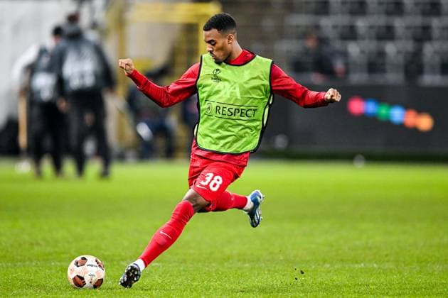 BRUSSELS - Ryan Gravenberch of Liverpool FC during the UEFA Europa League in group E match between R. Union Sint Gillis and Liverpool FC at the Lotto Park stadium on December 14, 2023 in Brussels, Belgium. ANP Hollandse Hoogte UEFA Europa Europa League 2023 24 2022 2023 xVIxANPxSportx xGerritxvanxKeulenxIVx 486294798 originalFilename: 486294798.jpg