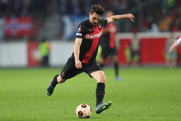 Germany, Leverkusen, 14 12 2023, BayArena, Bayer Leverkusen vs Molde FK UEFA Europa League 2023 2024 Group H, Jonas Hofmann Bayer 04 Leverkusen controls the ball Leverkusen BayArena North Rhine Westfalia Germany eu-images-678