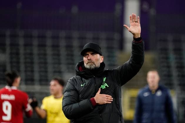 Liverpool coach Jurgen Klopp Union Saint-Gilloise v Liverpool, UEFA Europa League, Group E, Football, Lotto Park, Brussels, Belgium - 14 Dec 2023 EDITORIAL USE ONLY No use with unauthorised audio, video, data, fixture lists, club league logos or live services. Online in-match use limited to 120 images, no video emulation. No use in betting, games or single club league player publications. Copyright: xDavexWinter Shutterstockx 14254246ck