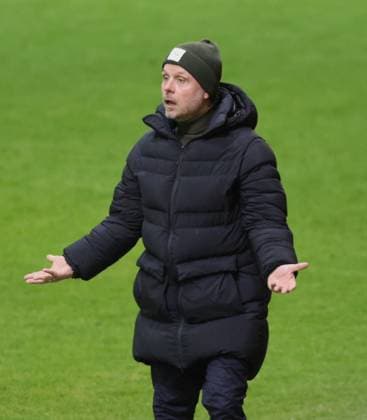 Disappointment Bayern coach Alexander STRAUS womens football, Bayern Munich Ajax Amsterdam, Womens Champions League, group stage, on 14 12 2023 in Munich, F C B A Y E R N C A M P U S, Germany Source Copyright Credit Oryk HAIST xR7__9012.JPGx