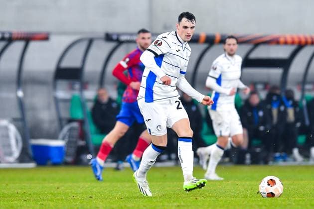 SOSNOWIEC, POLAND - DECEMBER 14: Nadir Zortea (21) of Atalanta BC during UEFA Europa League Matchday 6 group stage match between Rakow Czestochowa and Atalanta BC at Zaglebiowski Park Sportowy on December 14, 2023 in Sosnowiec, Rakow Czestochowa v Atalanta BC Copyright: xMateuszxSobczakx