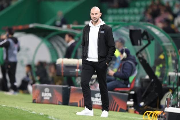 SOCCER - UEFA EL, Sporting vs Sturm LISBON,PORTUGAL,14.DEC.23 - SOCCER - UEFA Europa League, group stage, Sporting CP vs SK Sturm Graz. Image shows head coach Christian Ilzer (Sturm).  GEPAxpictures xChrisxBauer