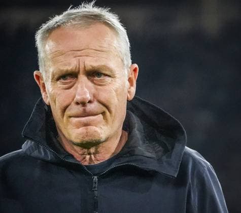 West Ham United SC Freiburg Football UEFA Europa League 2023 2024, Matchday 6, West Ham United SC Freiburg, London Stadium Freiburg coach Christian Streich