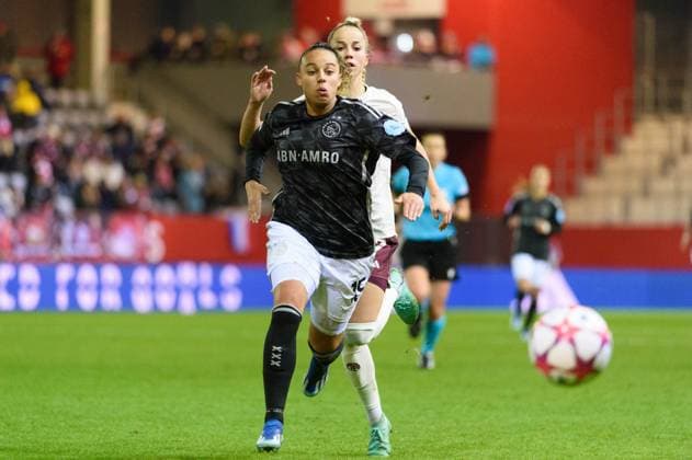 Munich, Germany, December 14th 2023: Chasity Grant (15 Ajax Amsterdam) during the UEFA Womens Champions League group stage match between FC Bayern Munich and Ajax Amsterdam at FC Bayern Campus in Munich, Germany. (Sven Beyrich SPP) Copyright: xSvenxBeyrich SPPx spp-en-SvBe-20231214-D4S_3413