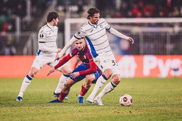 SOSNOWIEC 14.12.2023 MECZ 6. KOLEJKA GRUPA D LIGA EUROPY SEZON 2023 24: RAKOW CZESTOCHOWA - ATALANTA BC UEFA EUROPA LEAGUE GROUP D MATCH: HANS HATEBOER FOT. JAKUB ZIEMIANIN 400mm.pl NEWSPIX.PL --- Newspix.pl POLAND OUT!  20231214_IMG_1499