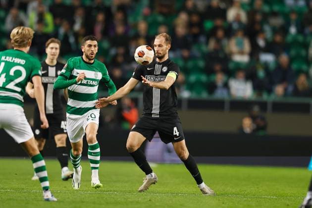Jon Stankovic (Graz), DECEMBER 14, 2023 - Football Soccer : UEFA Europa League group D matchday6 between Sporting Clube de Portugal 3-0 SK Sturm Graz at the Estadio Jose Alvalade in Lisbon, Portugal. Noxthirdxpartyxsales  (238483334)