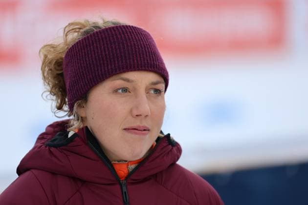 Lenzerheide, Schweiz 14. Dezember 2023: IBU Biathlon Weltcup Lenzerheide - Sprint Frauen - 2023 Im Bild: Laura Dahlmeier (ZDF Biathlon-Expertin) Biathlon Arena Graubünden *** Lenzerheide, Switzerland 14 December 2023 IBU Biathlon World Cup Lenzerheide Sprint Women 2023 In the picture Laura Dahlmeier ZDF Biathlon Expert Biathlon Arena Graubünden Copyright: xFotostandx xHettichx