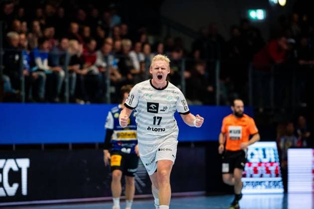 15 12 2023, GER, Handball, 1 Bl, Maenner, Saison 23 24, 17 Spieltag, ThSV Eisenach THW Kiel Wiencek, Patrick THW Kiel,17 99817 Eisenach Werner Assmann Halle Thueringen Germany