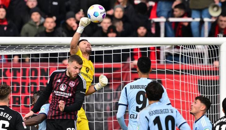 16 12 2023 Soccer Season 2023 2024 2 Soccer Bundesliga 17 Matchday 1 FC Nürnberg FCN Club Hamburger SV HSV Sportfoto Zink xwoxzix DFL regulations prohibit any use of photographs as image sequences and or quasi video only for editorial use Jannes Kilian Horn 38, 1 FC Nürnberg FCN Daniel Heuer Fernandes 1, Hamburger SV HSV