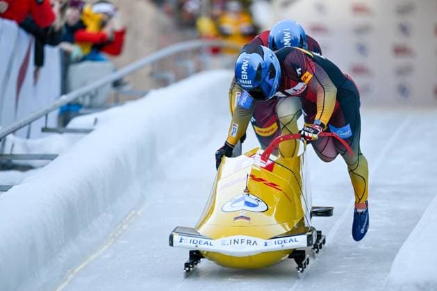 Bilder des Jahres 2023, Sport 12 Dezember Sport Themen der Woche KW50 Sport Bilder des Tages BOBSLEIGH - IBSF WC Innsbruck-Igls INNSBRUCK,AUSTRIA,16.DEC.23 - BOBSLEIGH - IBSF World Cup, two-man, men. Image shows Francesco Friedrich and Alexander Schueller (GER).  GEPAxpictures xDanielxSchoenherr