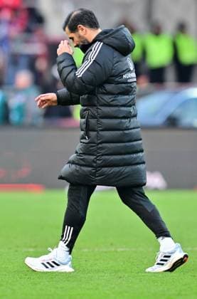 16 12 2023 Soccer Season 2023 2024 2 Soccer Bundesliga 17 Matchday 1 FC Nürnberg FCN Club Hamburger SV HSV Sportfoto Zink xwoxzix DFL regulations prohibit any use of photographs as image sequences and or quasi video only for editorial use Cristian Fiel Trainer 1 FC Nürnberg FCN disappointed Disappointment after the end of the match